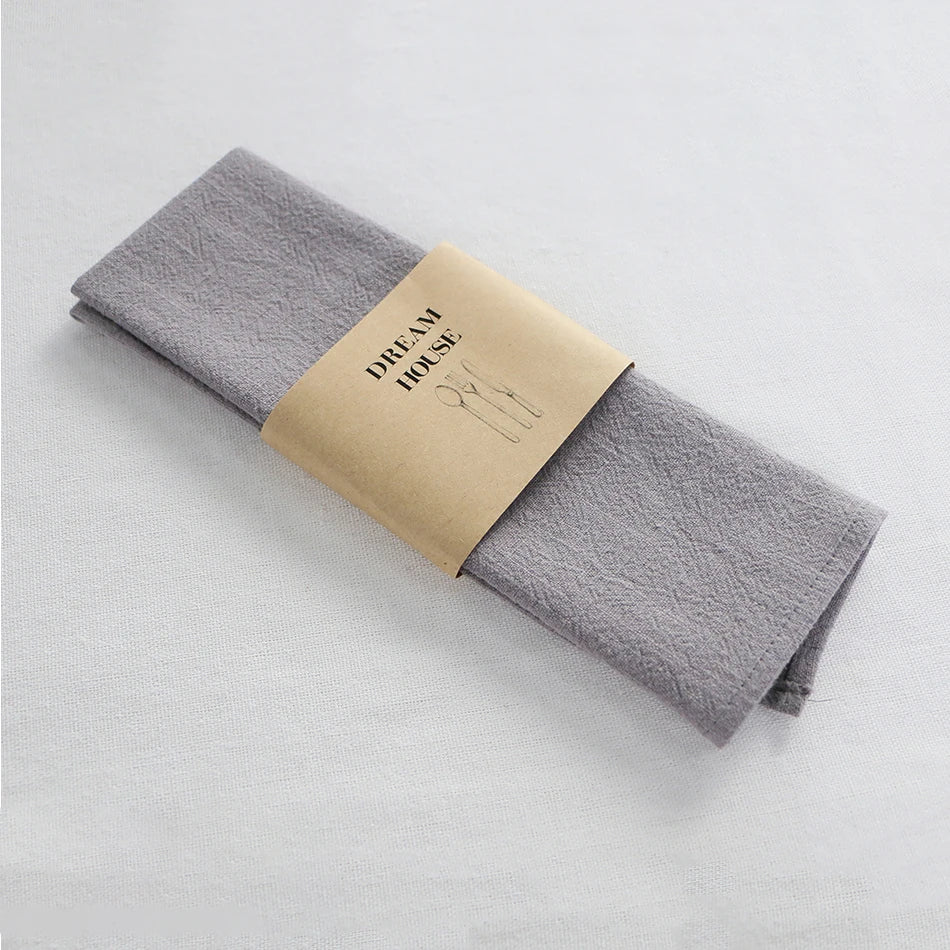 Thick cotton linen table napkin modern style