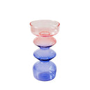 Glass candlestick holder for party and wedding decorations