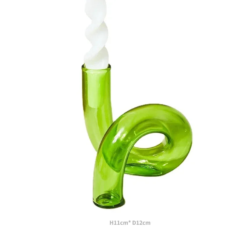 Decorative glass candle holders for weddings and home decor