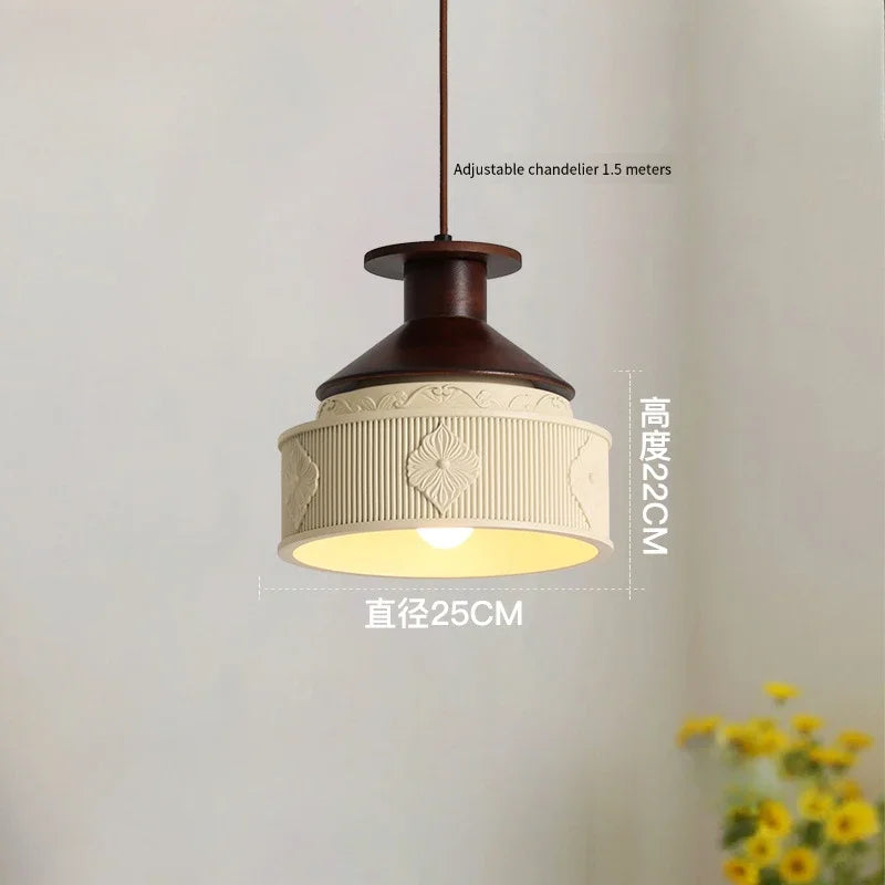 lustre créatif antique en résine pour décoration rétro - vue 7 sur 14