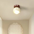 Concealed wabi-sabi style ceiling light in French cream