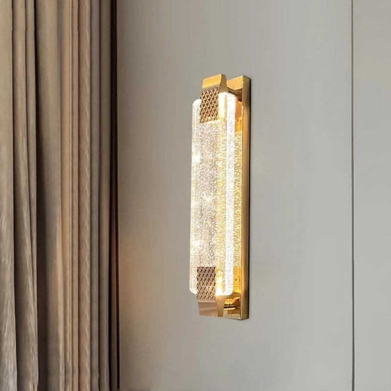 Modern luxury crystal bubble LED wall light