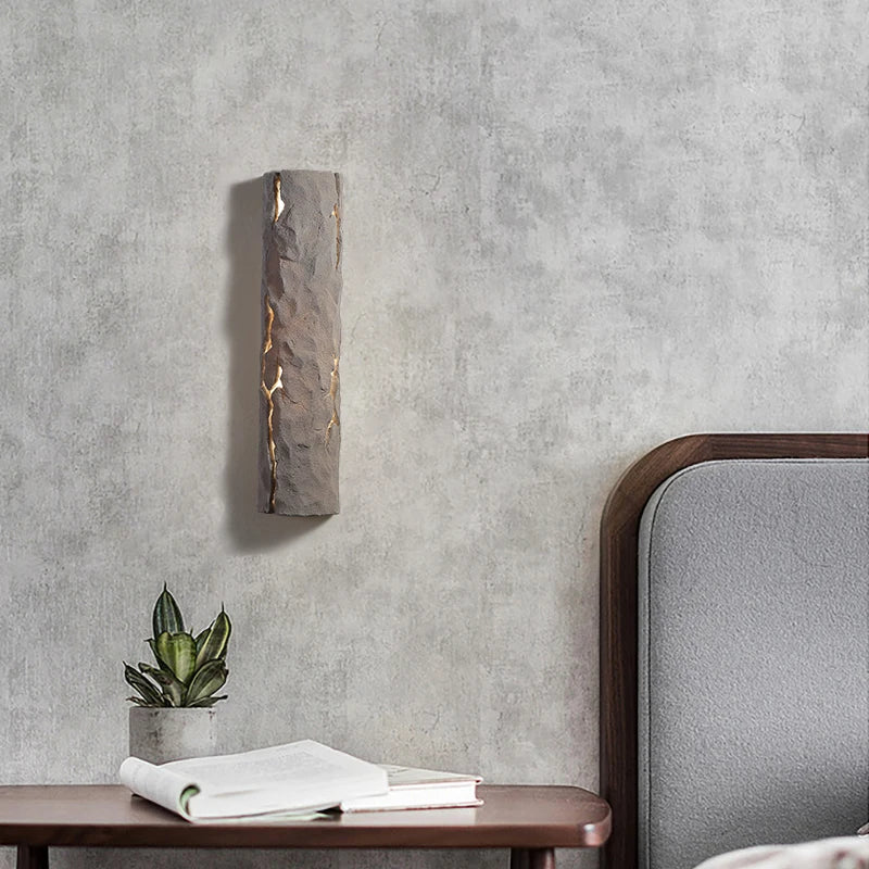 applique murale led design souche d arbre style nordique moderne - vue 5 sur 10