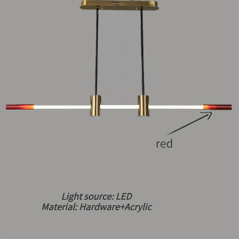 lustre minimaliste à LED pour bars et restaurants modernes