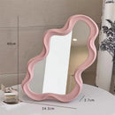 Kawaii cloud wall mirror for home decor and makeup