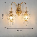 Nordic retro crystal wall light for interior decoration