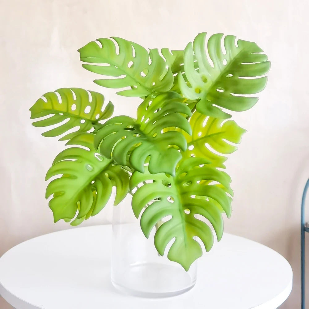 Artificial monstera tropical plant for indoor and outdoor decoration