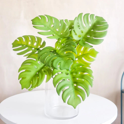 Artificial monstera tropical plant for indoor and outdoor decoration - vue 2 sur 7