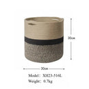 cotton rope storage basket for home and toys