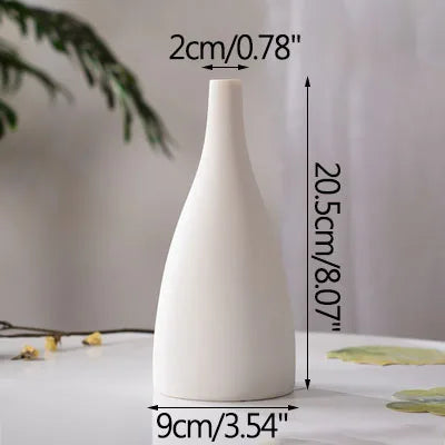 modern ceramic vase for dried flowers handmade decoration