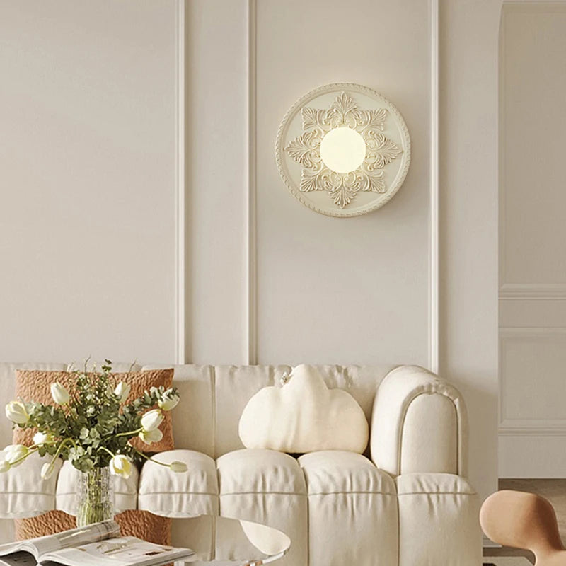 French carved wall light classic decorative lighting - vue 6 sur 7