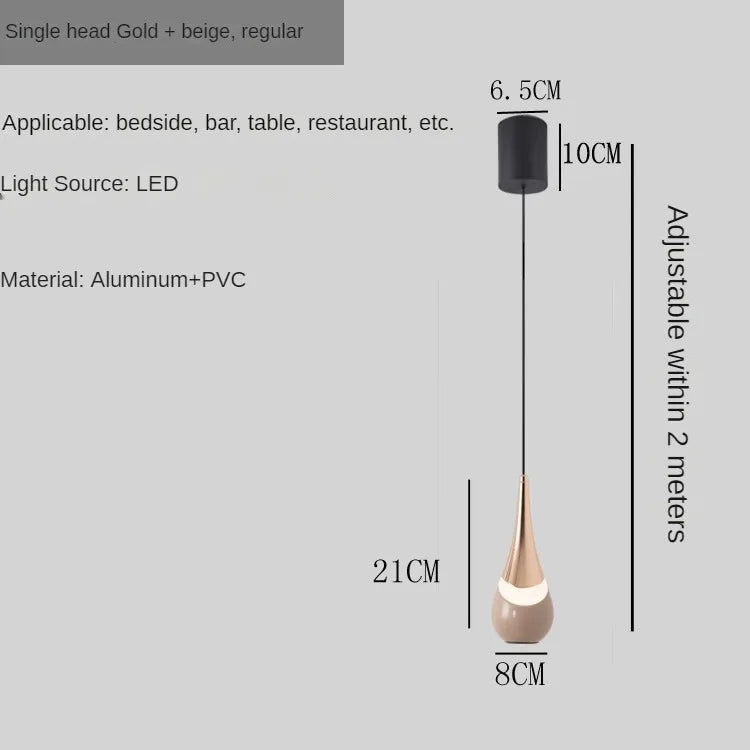 Minimalist pendant light for modern lighting and a warm atmosphere - vue 8 sur 10