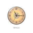 creative modern design glass wall clock for home decor