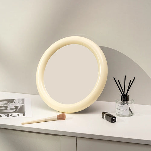 Simple and elegant nordic round makeup mirror - vue 7 sur 11