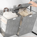 Multifunctional wall-mounted foldable adhesive laundry basket for clothes