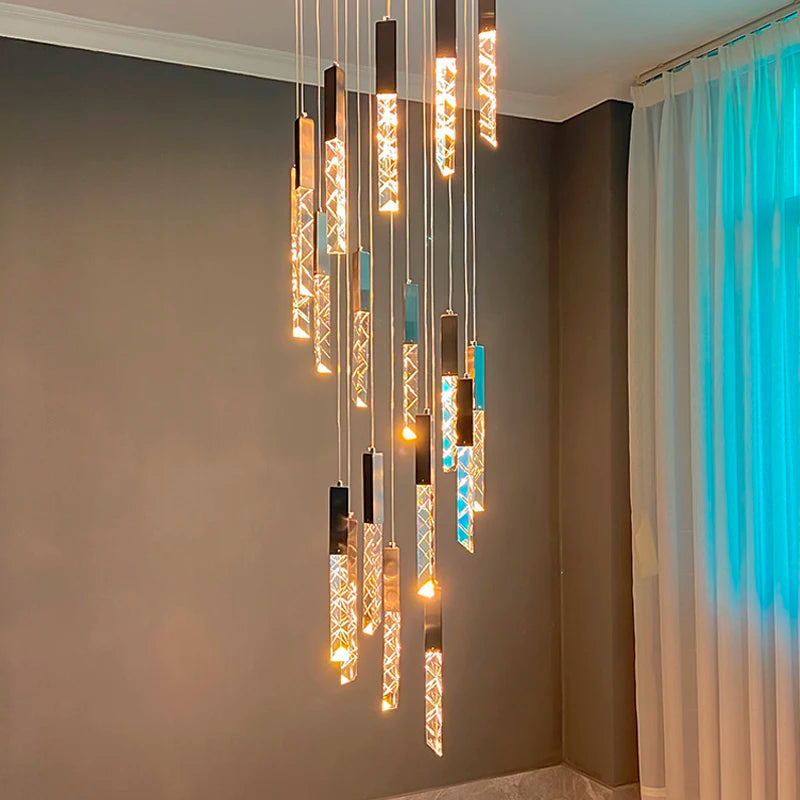 Modern crystal chandelier for elegant indoor lighting