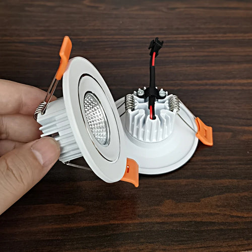 Mini recessed LED spotlight for indoor use with driver set - vue 4 sur 8