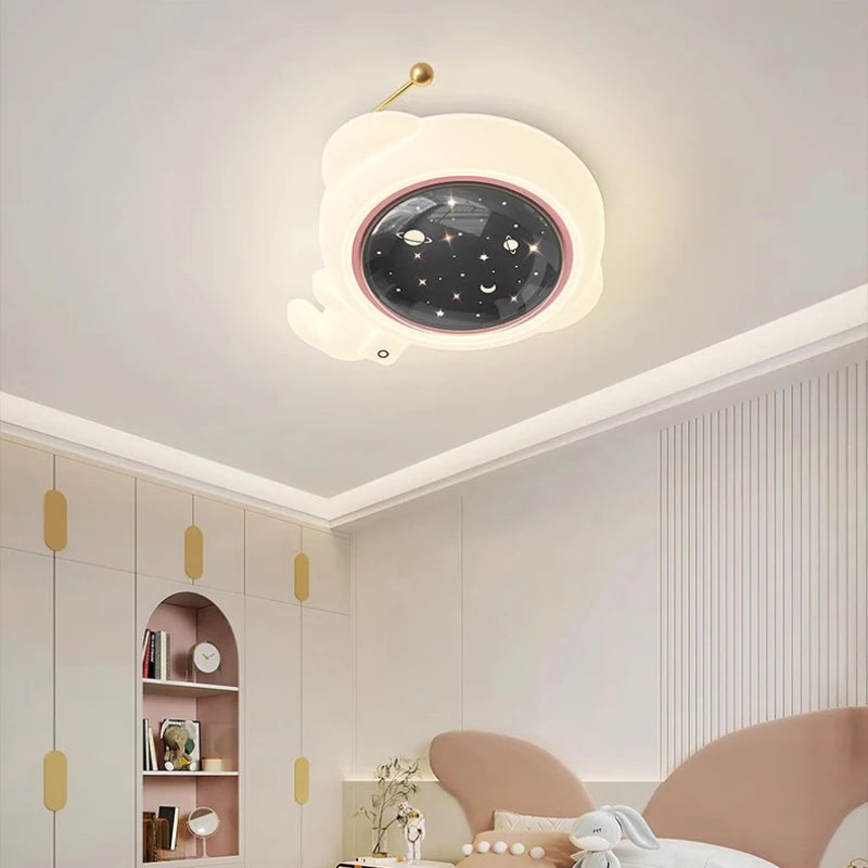 Cute astronaut ceiling light for children