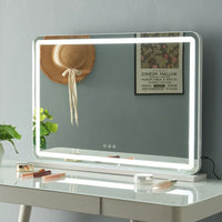 Decorative mirror with 360-degree rotatable high definition light