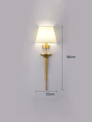 Classic copper LED wall light for home decor