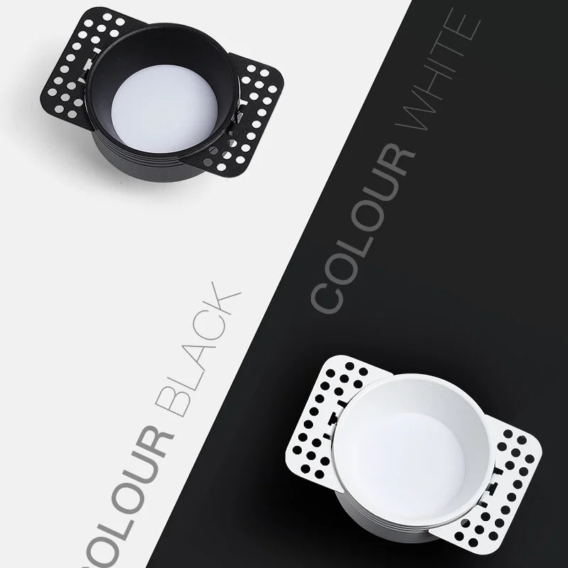 High-end dimmable recessed cob led spotlights for residential interiors - vue 2 sur 5