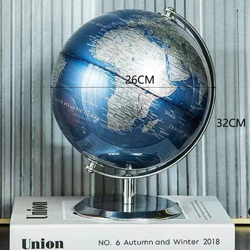 retro world globe for children's education and decoration - vue 8 sur 7