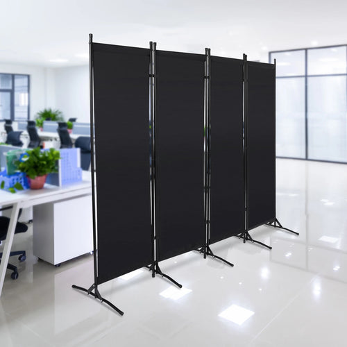 3/4 Panel Folding Room Divider Freestanding Tall Privacy Screens Partition Office/Room Partition Divider, 2.6×1.8m / 2×1.7m - vue 3 sur 8