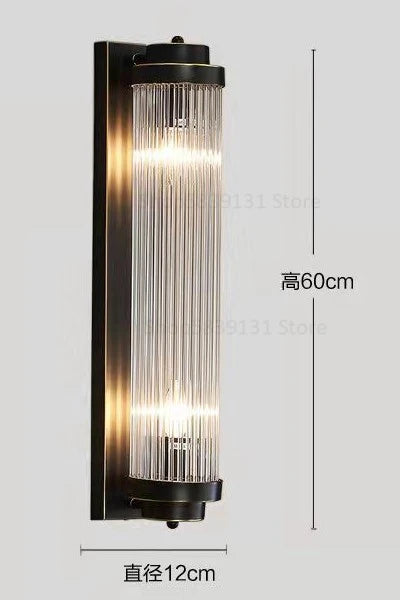 Postmodern crystal wall light with LED - vue 10 sur 9