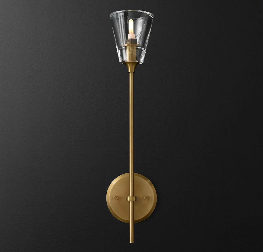 Postmodern wrought iron wall light for interior decor - vue 9 sur 10