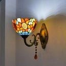 Mediterranean glass wall light vintage style LED lighting