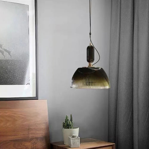 Retro glass pendant light for modern and cosy lighting - vue 4 sur 8