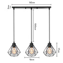 Modern pendant with LED heads for contemporary interiors