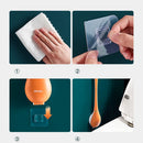 modern silicone brushes with holder for hygienic cleaning