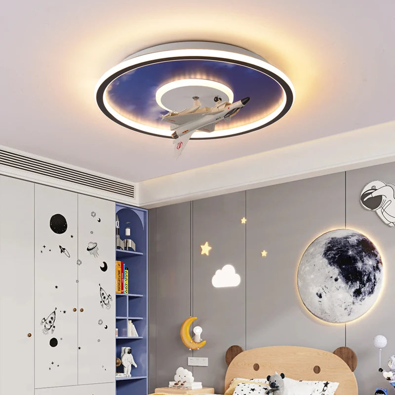 Modern ceiling light for children's room and interior decor