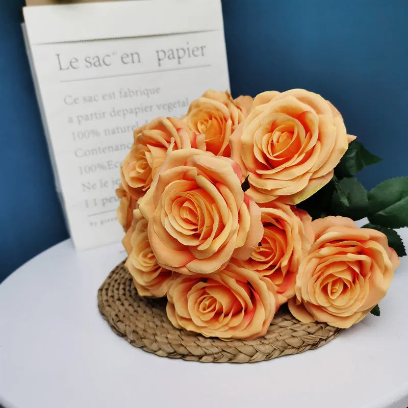 Artificial rose bouquet for weddings and home decor