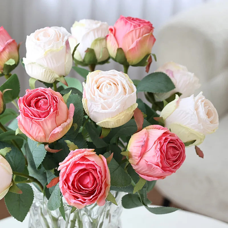 Artificial rose flower for wedding and table decoration - vue 3 sur 12