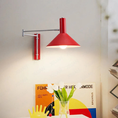 Foldable extendable LED reading wall light - vue 3 sur 8