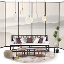 Modern creative marble effect LED chandelier