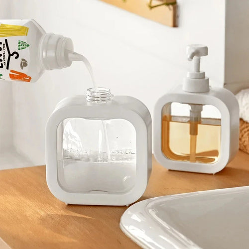 refillable soap dispenser for shower gel and portable lotion - vue 3 sur 7