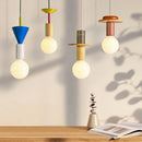 Modern wooden chandelier with LED for home