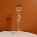 Vintage glass candle holder for weddings and romantic dinners