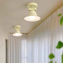 Horn-shaped wall light with LED switch