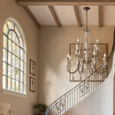 Retro wood chandelier for elegant interior decor