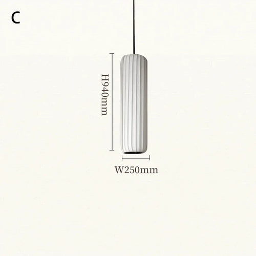 Japanese fabric pendant light modern minimalist artistic luminaire