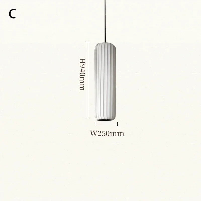 Japanese fabric pendant light modern minimalist artistic luminaire
