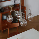 Bauhaus style glass chandelier for modern interiors