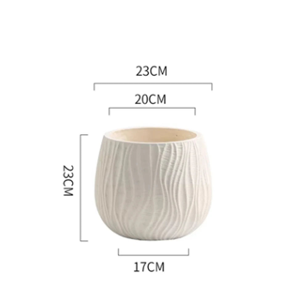 Modern silicone mould for lightweight luxury concrete flower pot