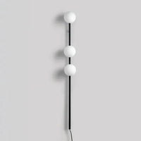 Long LED wall light with cable plug