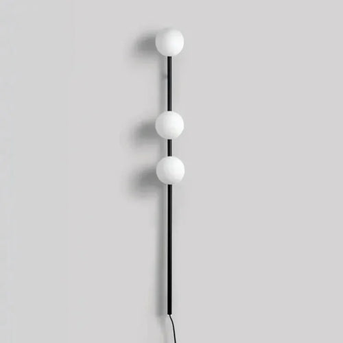 Long LED wall light with cable plug