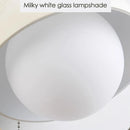 White glass wall lights in French cream style for elegant interiors